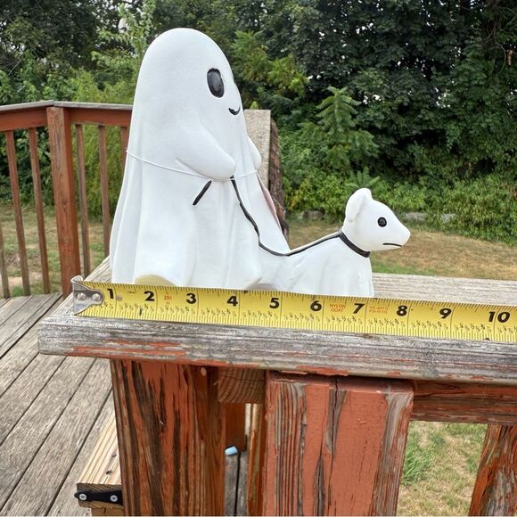 NEW Cute Ghost Walking Dog Figurine 7” - Picture 3 of 3